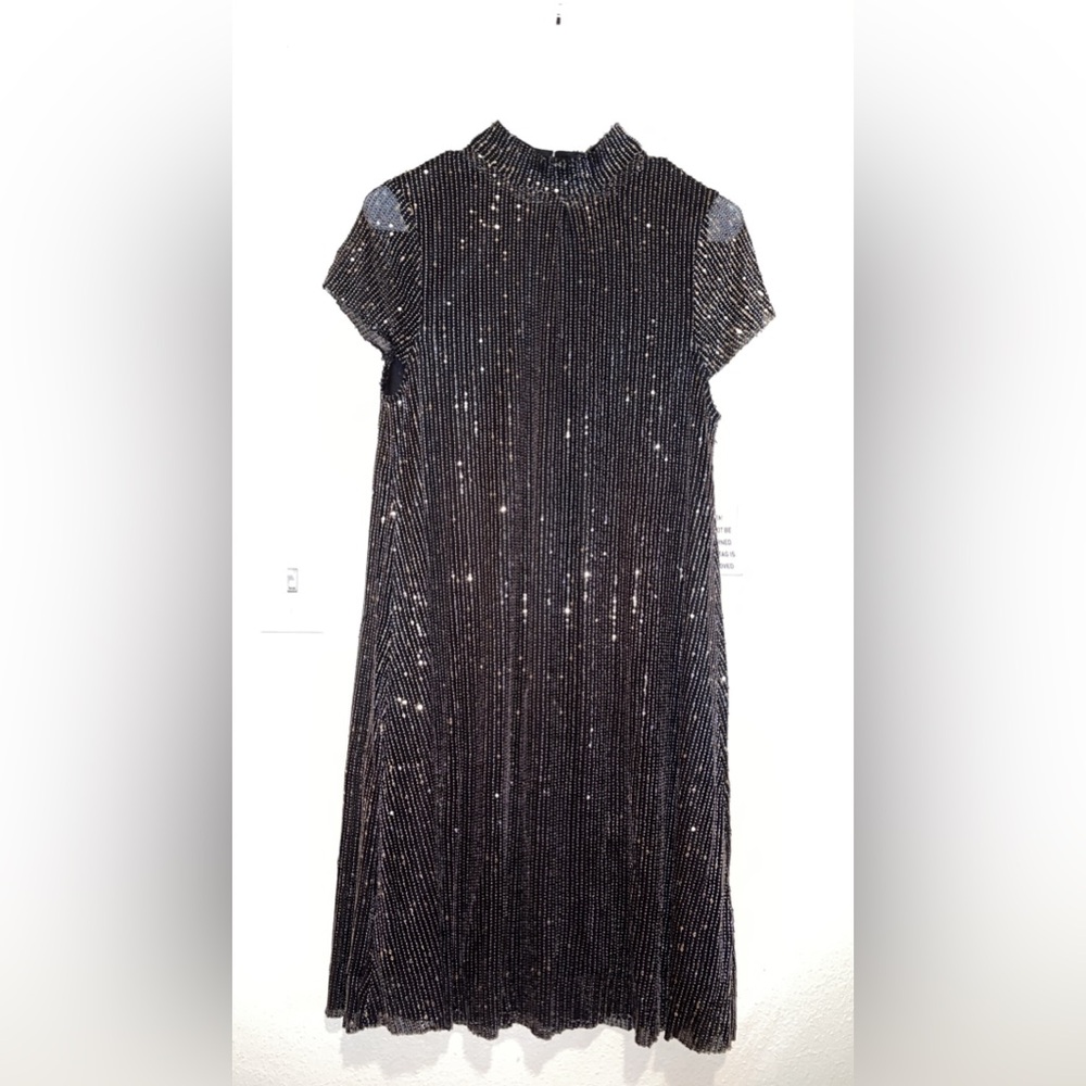 NWT Joyfolie Michelle Dress black sequins size M